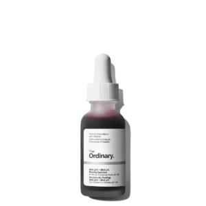 By eliminating dead skin cells, minimizing pores and enhancing collagen production