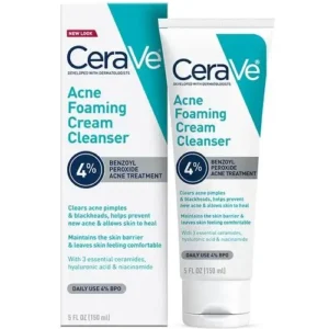 CeraVe Acne Foaming Cream Cleanser Tube