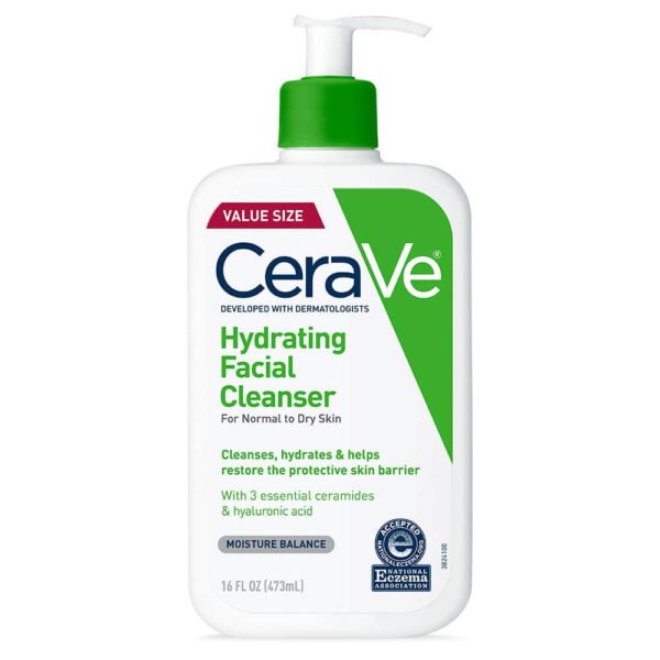 Gentle hydrating facial cleanser